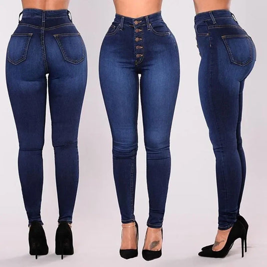 High Waist Push-Up Jeans