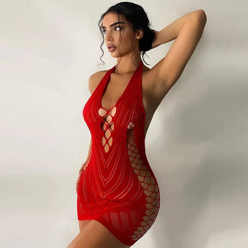 Siren Halter Mini Dress