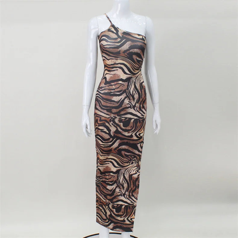 Fierce Tiger Slit Dress