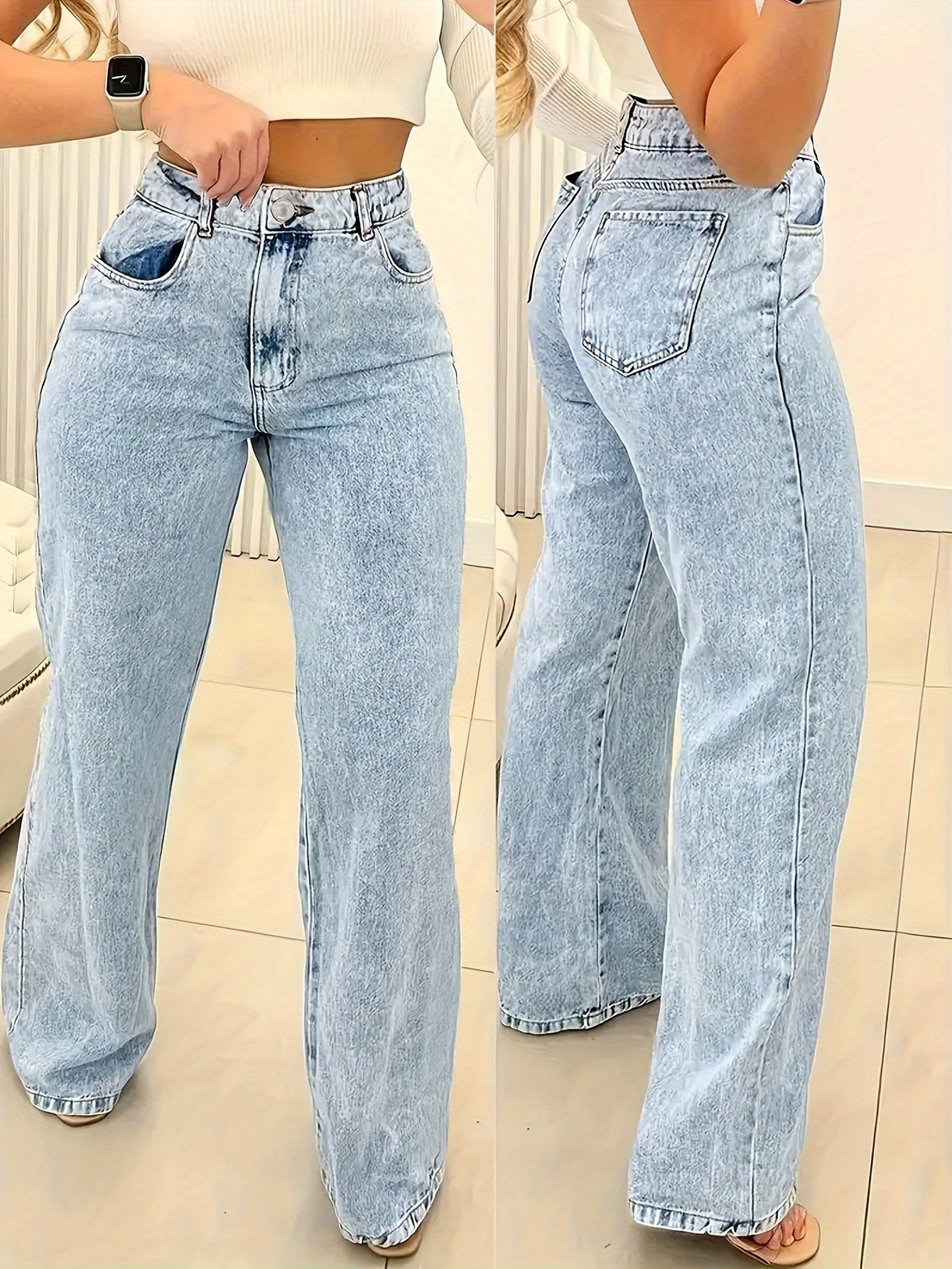 High Rise Loose Fit Jeans